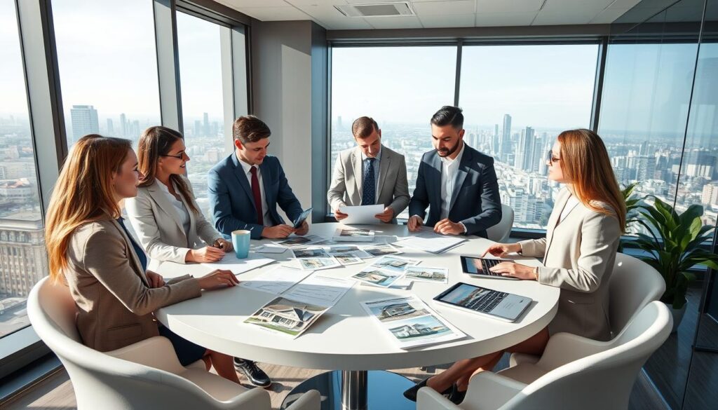 interviewing real estate agents